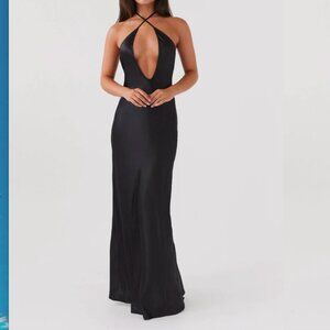 Peppermayo Exclusive - Noir Symphony Maxi Dress - Black